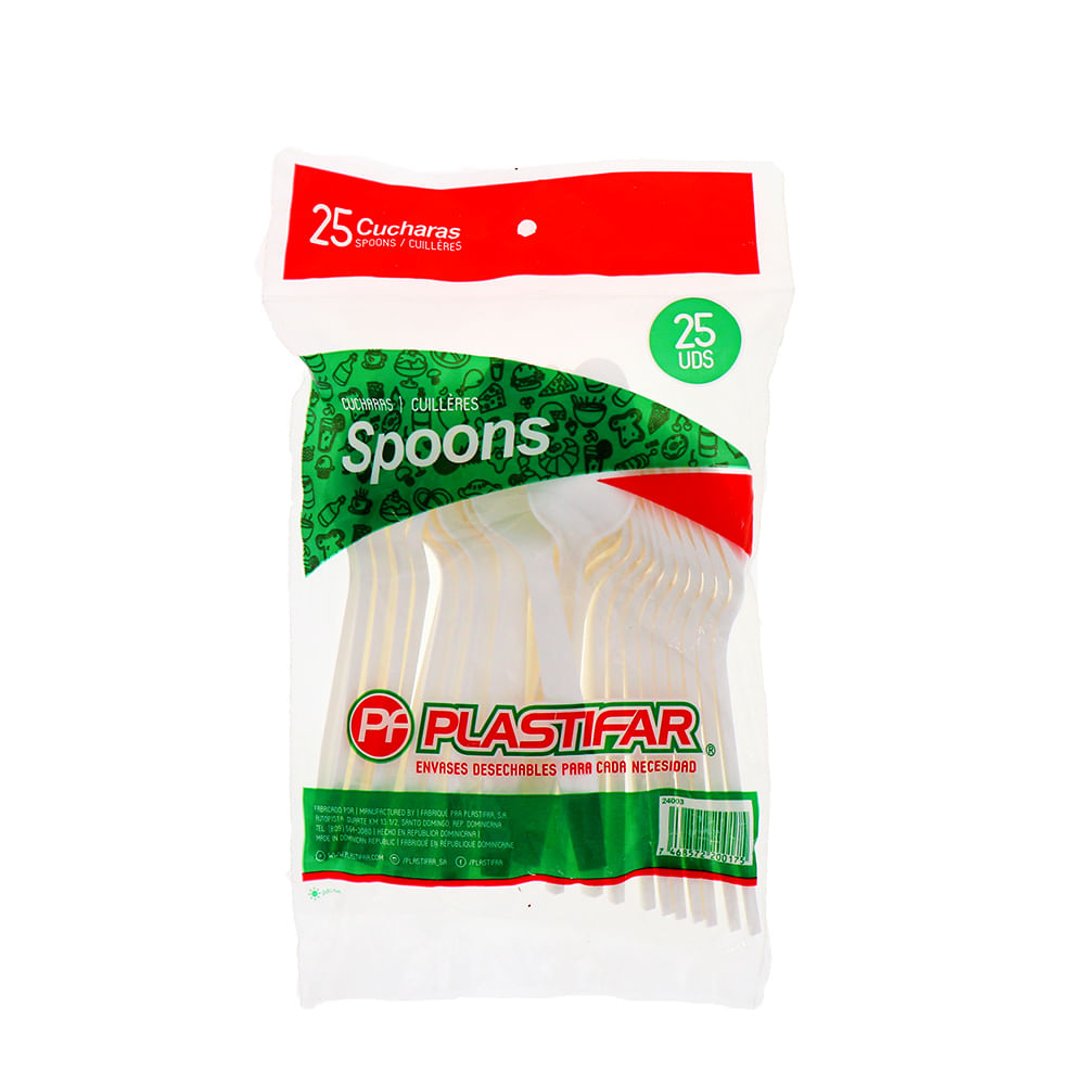 CUCHARAS PLASTIFAR PQ 25