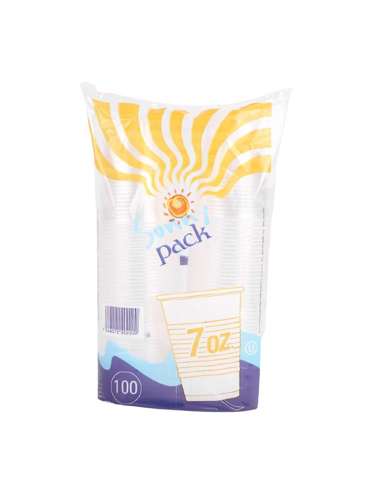 VASOS PLASTICO 7oz SUNNY PACK