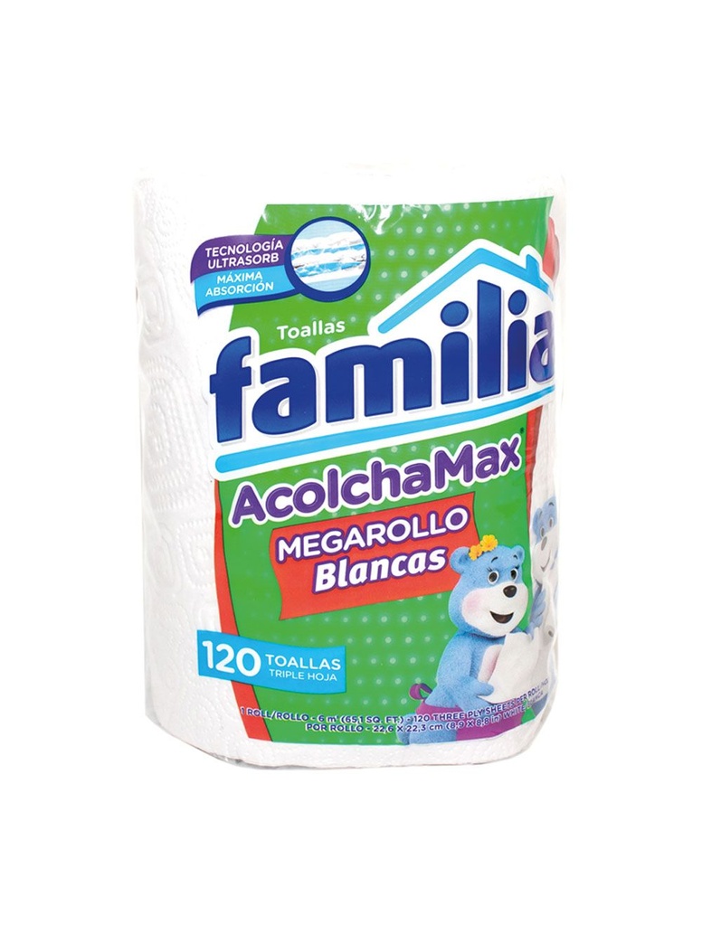 PAPEL TOALLA FAMILIA BLANCO 12