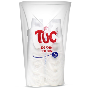 VASOS PLASTICO TUC 7oz