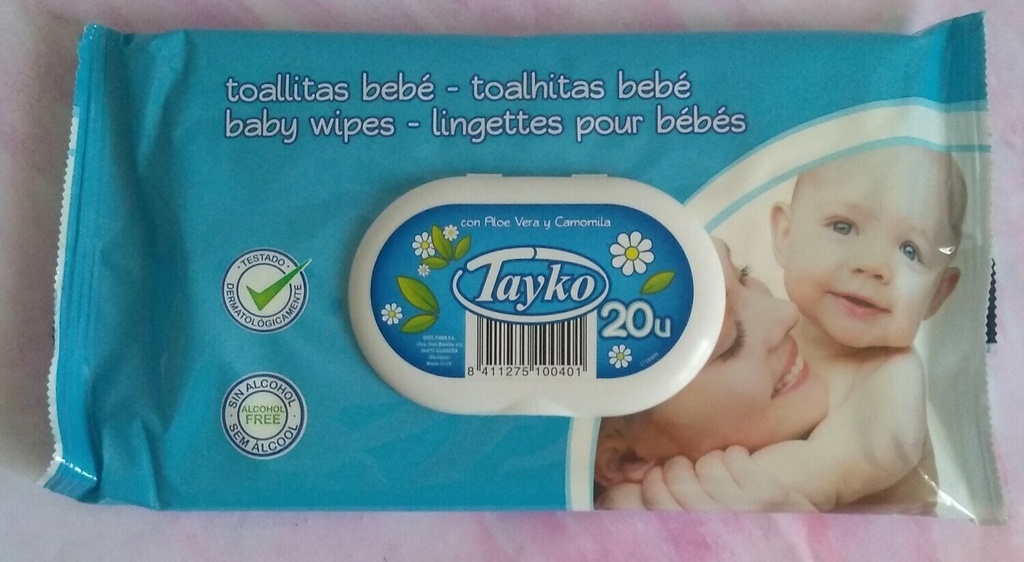 BABY WIPES TAYKO ALOE 20u