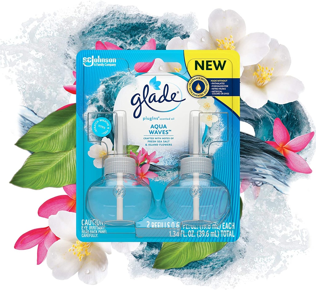 GLADE  AQUA WAVES PQT/2  1.34oz