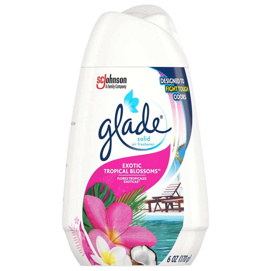 GLADE SOLID EXOTIC TROPICAL BLOSSOMS 6oz