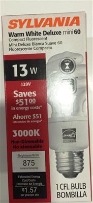 BOMBILLA SYLVANIA 13W PQ1     