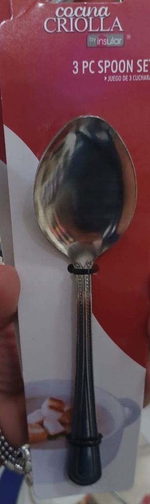 CUCHARA COCINA CRIOLLA PQT/3