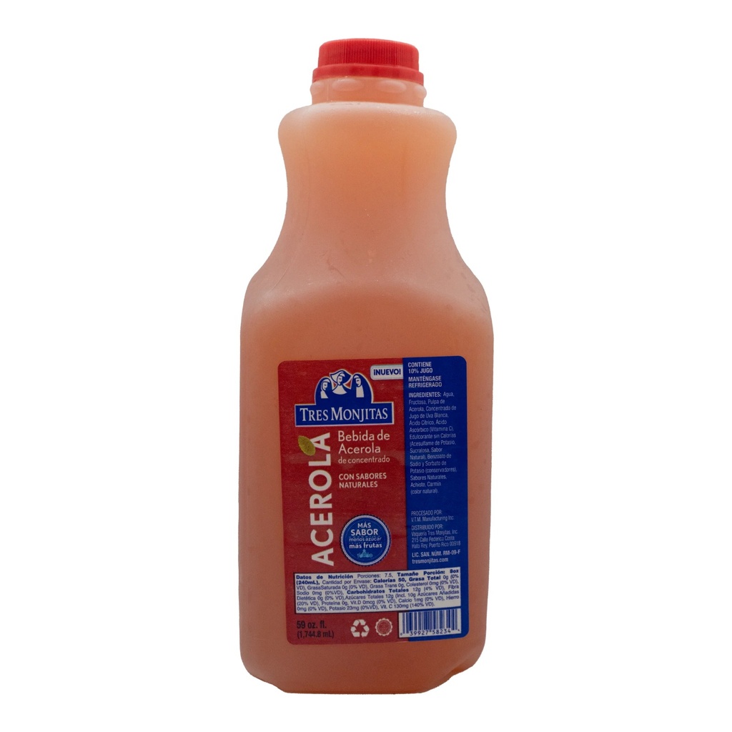 TRES MONJITAS ACEROLA 59oz