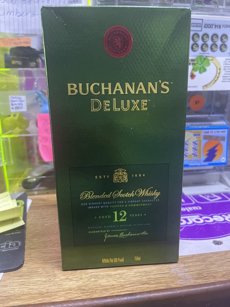 BUCHANAN'S DELUXE 12 YEARS 750ML