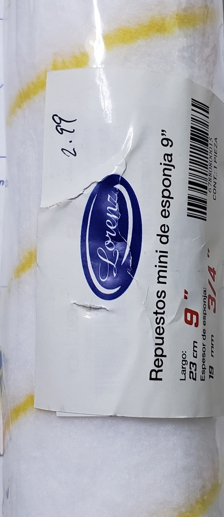 MOTA DE ROLO 9" 3/4 LORENZ