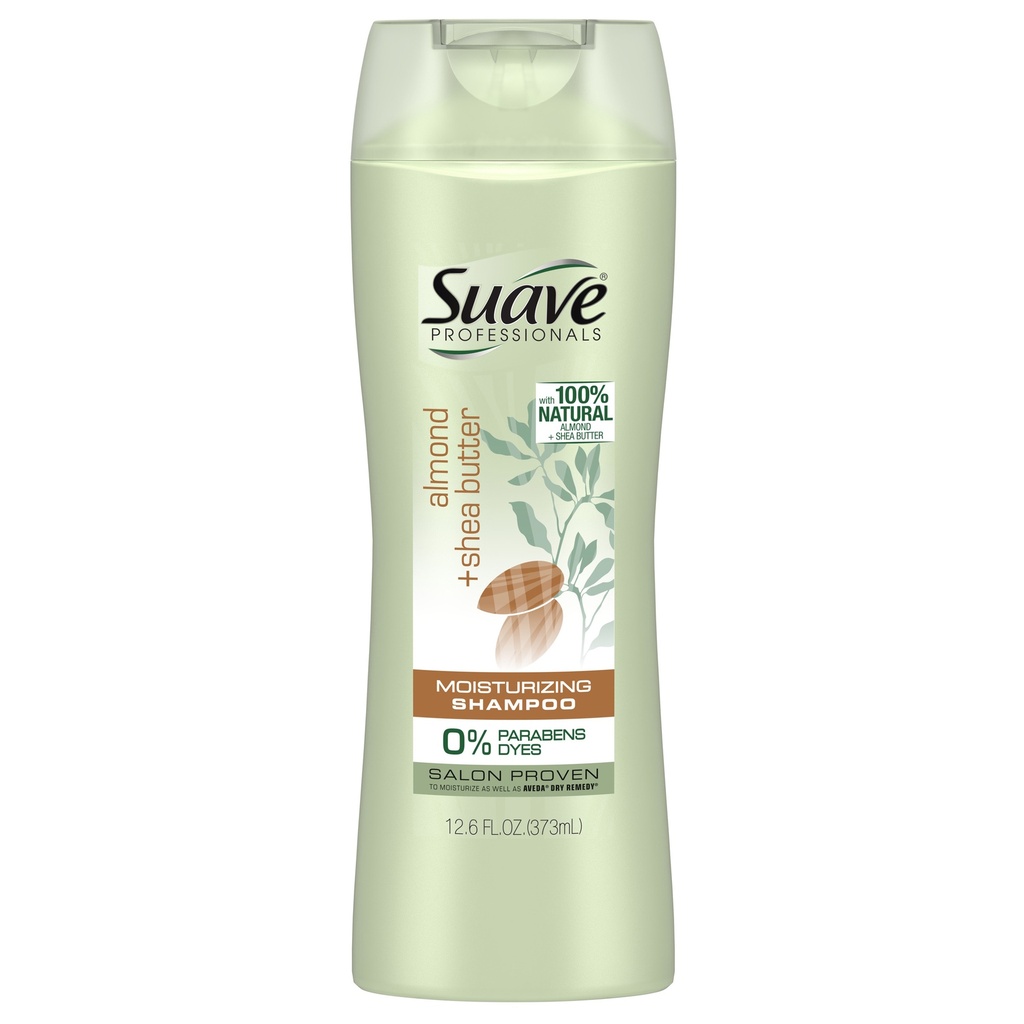 SUAVE SHAMPOO ALMOND & SHEA BUTTER 12oz