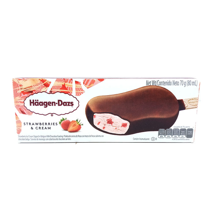 HAAGEN DAZS STRAWBERRIES & CREAM 70g