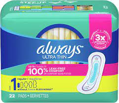 ALWAYS ULTRA THIN 22 PADS