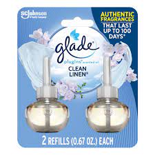 GLADE PLUGINS CLEAN LINEN PQT/2  1.34oz