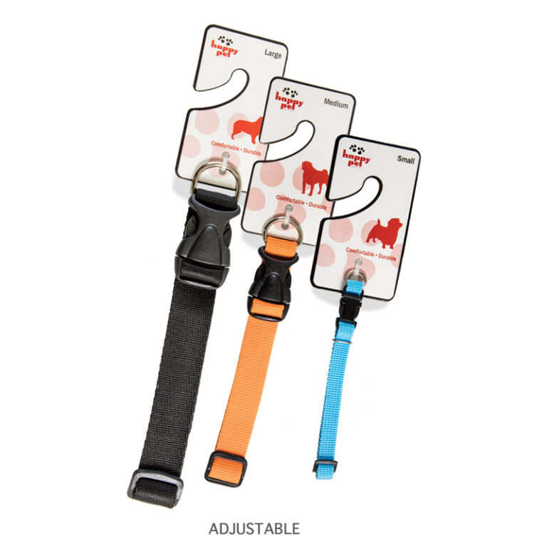 HAPPY PET COLLAR NYLON ADJUSTABLE MEDIUM