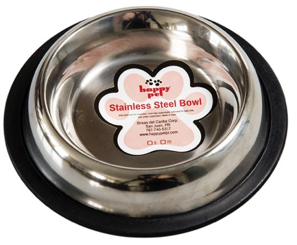 HAPPY PET STAINLESS STEEL BOWL MEDIUM