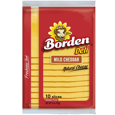 BORDEN DELI MILD CHEDDAR 6oz