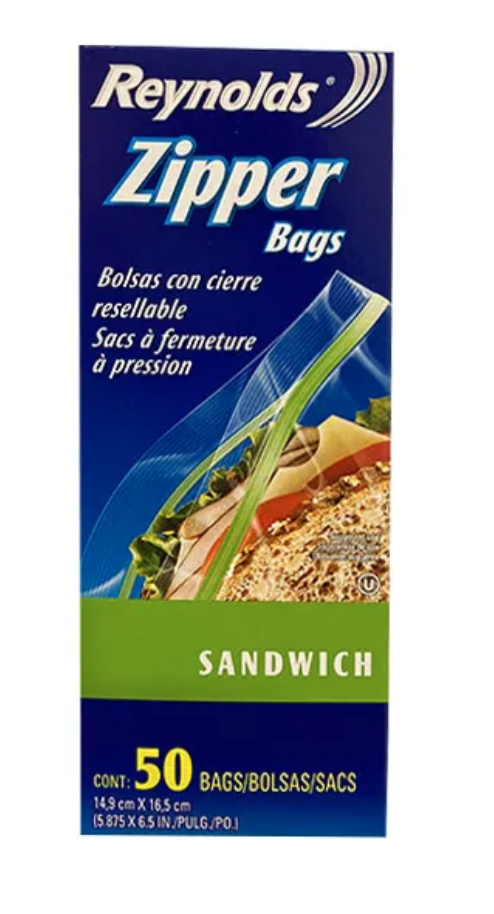 REYNOLDS SANDWICH BAGS 50pc