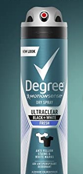 DEGREE SPRAY FRESH 3.8oz