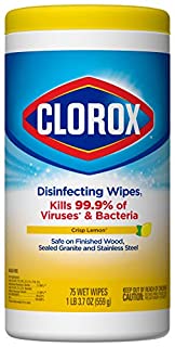 CLOROX DESIFENCTING LEMON WIPES 75w