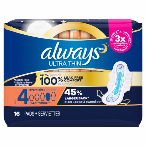 ALWAYS ULTRA THIN OVERNIGHT PQT 16