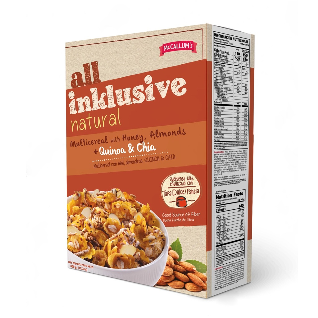 ALL INCLUSIVE W/HONEY&ALM 12.3oz