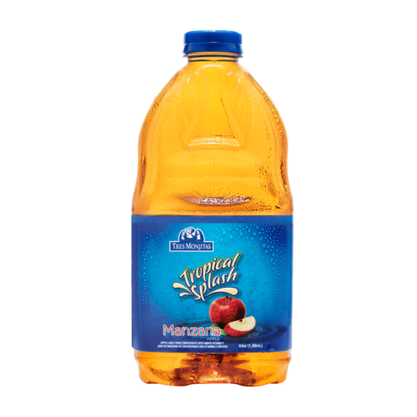 JUGO TRES MONJITAS MANZANA 64oz