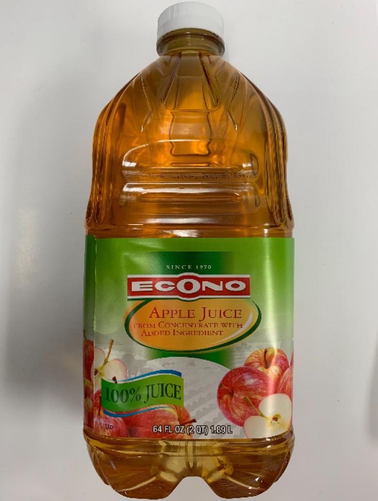 ECONO APPLE JUICE 64oz