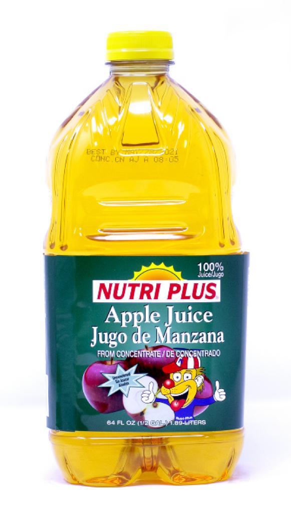 NUTRI PLUS APPLE JUICE 64oz
