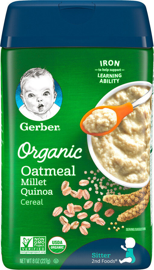 GERBER ORGANIC AVE W/QUINOA 8oz