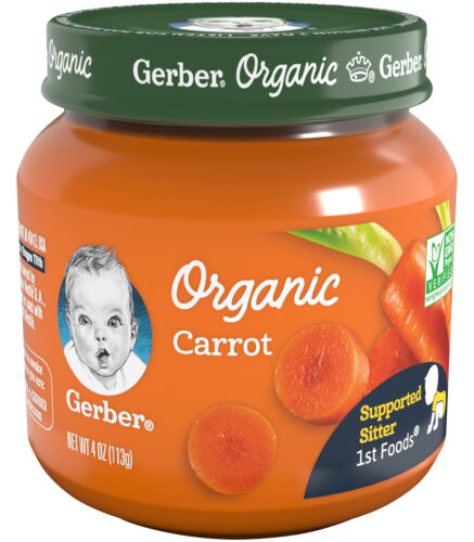 GERBER ORGANIC CARROTS 4oz