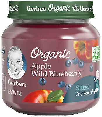 GERBER ORGANIC APPLE WILD 4oz