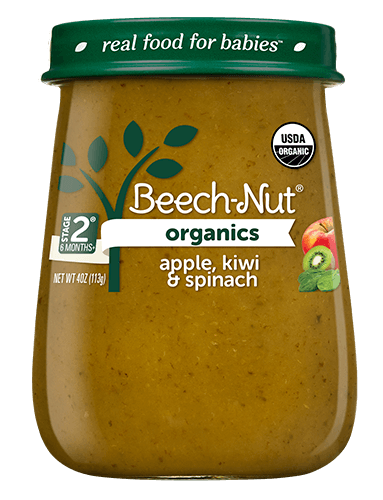 BEECH-NUT ORG APPLE/KIW/SPIN 4oz