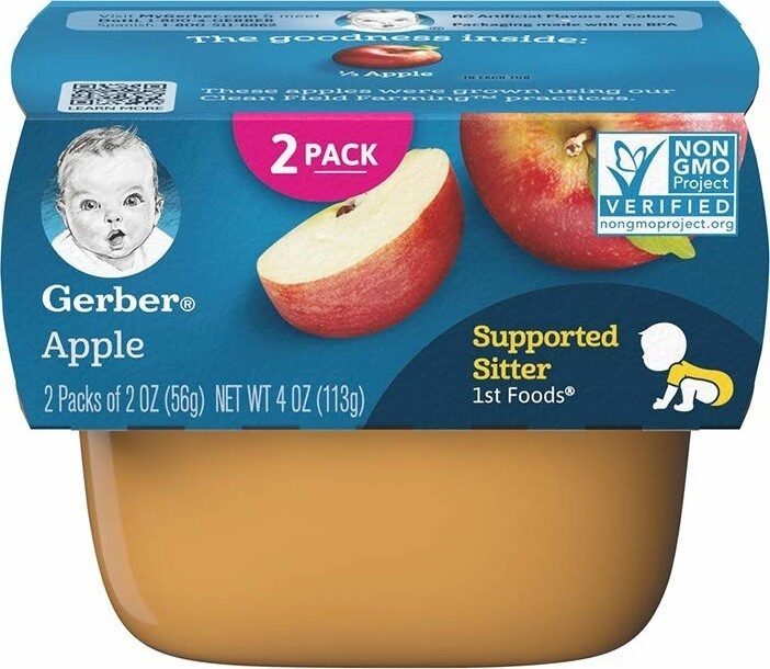 GERBER APPLE 2pack 2oz