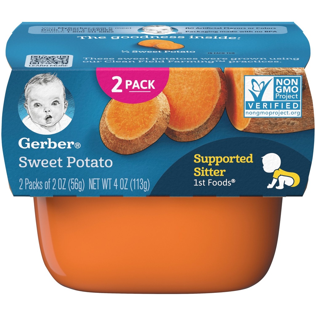 GERBER SWEET POTATO 2pack 2oz