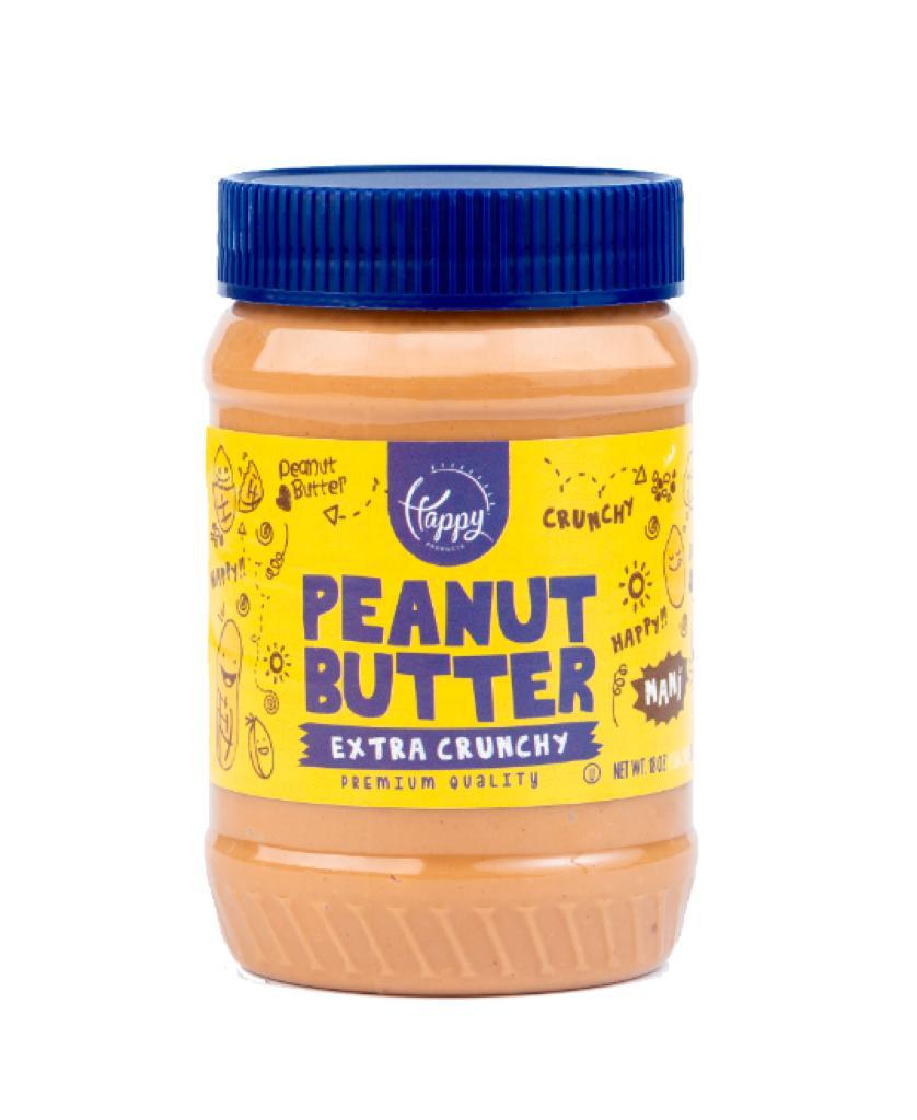 HAPPY CRUNCHY PEANUTBUTTER 18oz