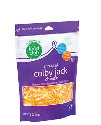 FOOD CLUB SHREDDE COLBY JACK 8oz