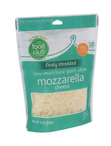 FOOD CLUB FINELY MOZZARELLA 8oz