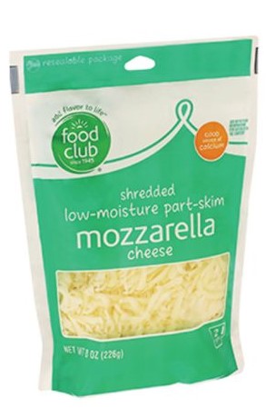 FOOD CLUB MOZZARELLA LOW FAT 8oz