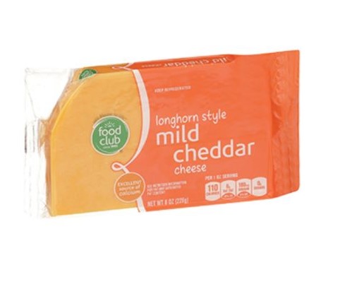 FOOD CLUB LONG MILD CHEDDAR 8oz