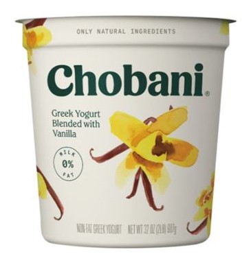 YOGURT CHOBANI VAINILLA 32oz