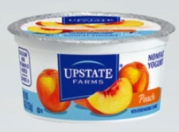 YOGURT UPSTATE PEACH FAST/F 4oz