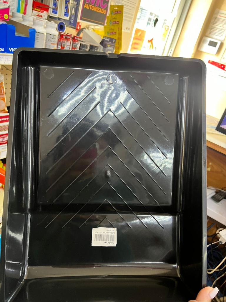 BANDEJA PLASTICA PINTAR NEGRA