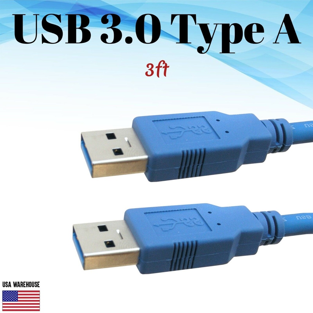 CABLE USB TO USB 3.0 TIPO A 3ft