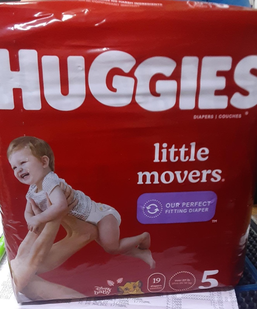 HUGGIES LITTLE MOVERS SIZE 5