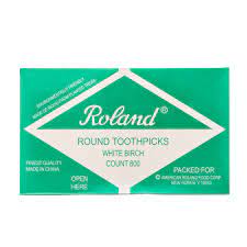 PALILLOS/DIENTES ROLAND PQT/800