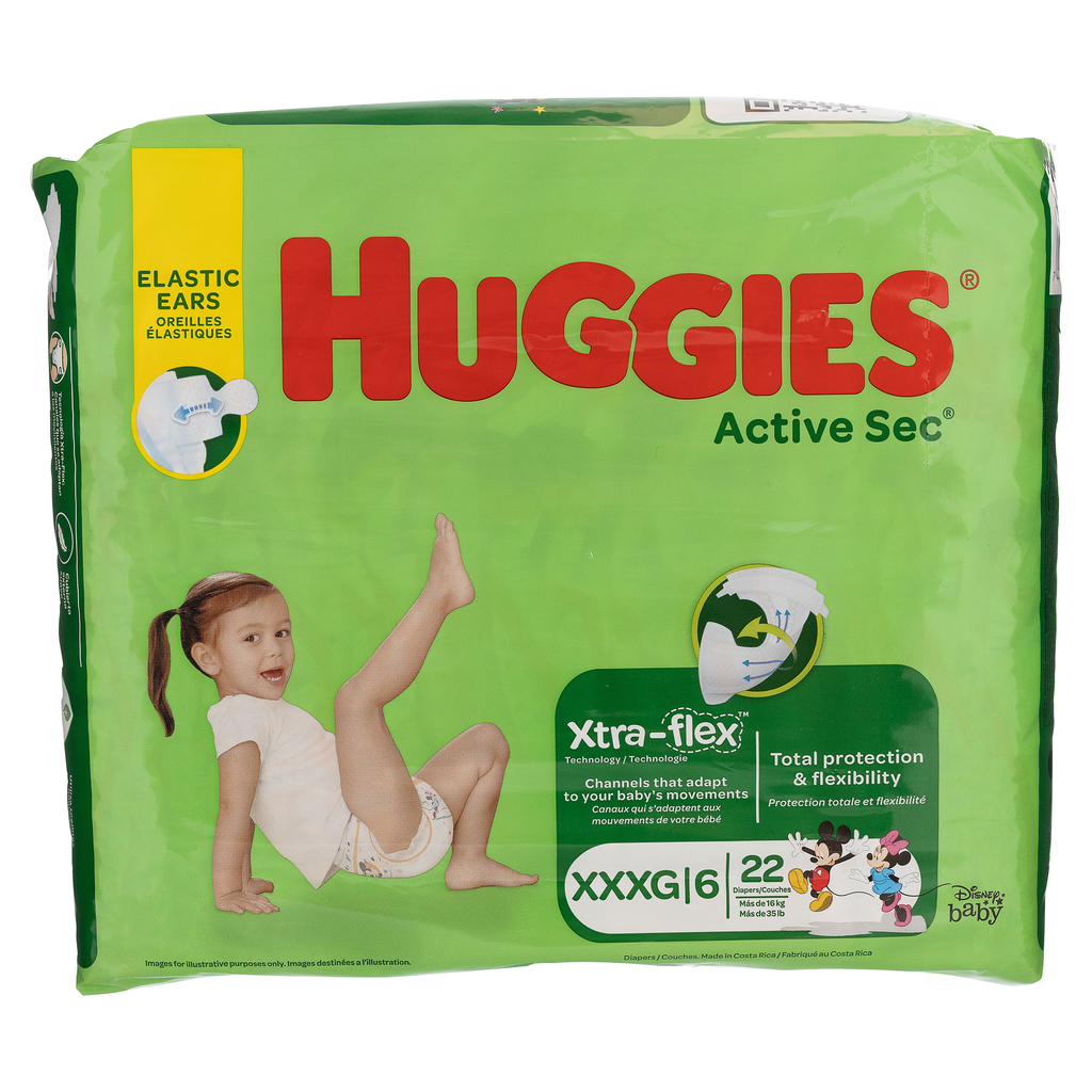 HUGGIES ACTIVE SEC SIZE 6