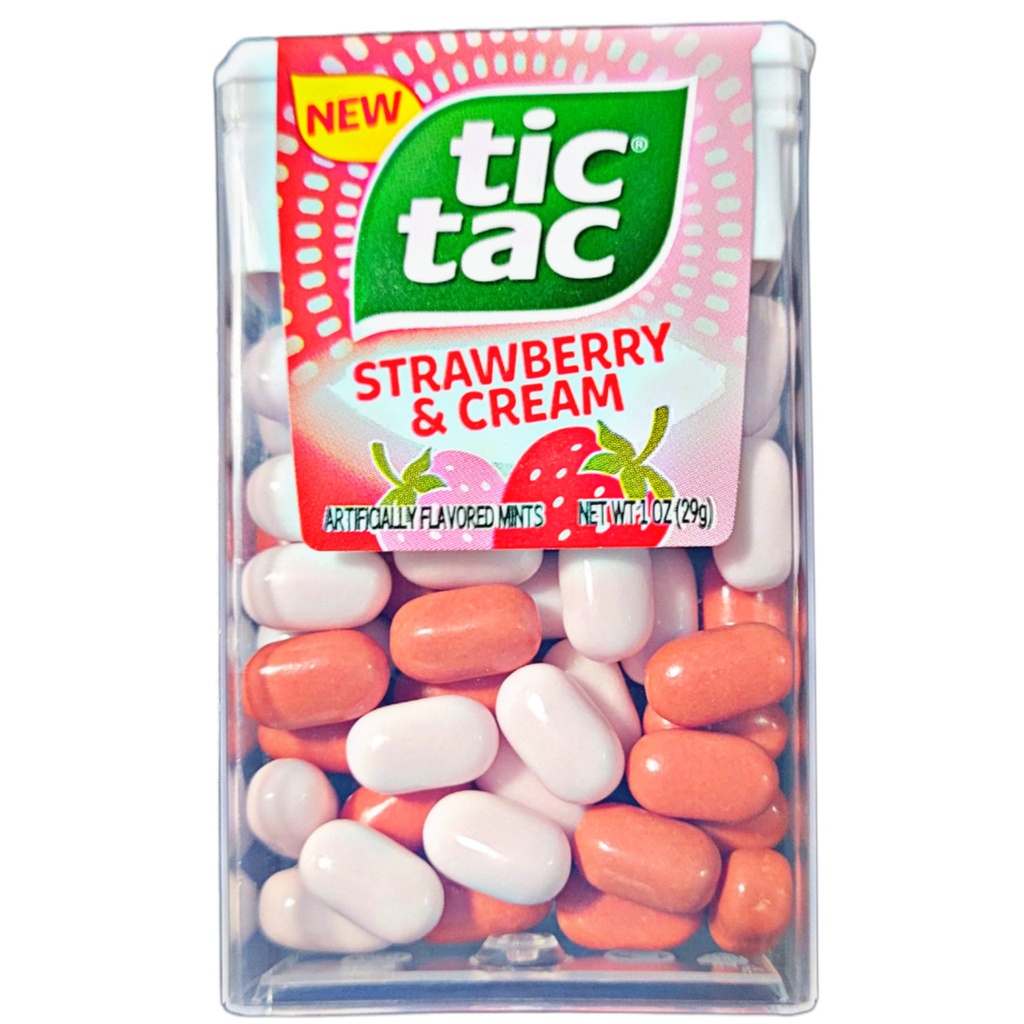 TIC TAC STRAWBERRY & CREME 1oz