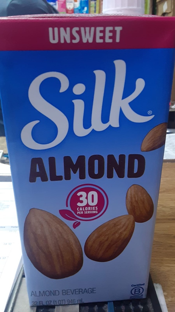 LECHE SILK ALMOND UNSWEET 946ml