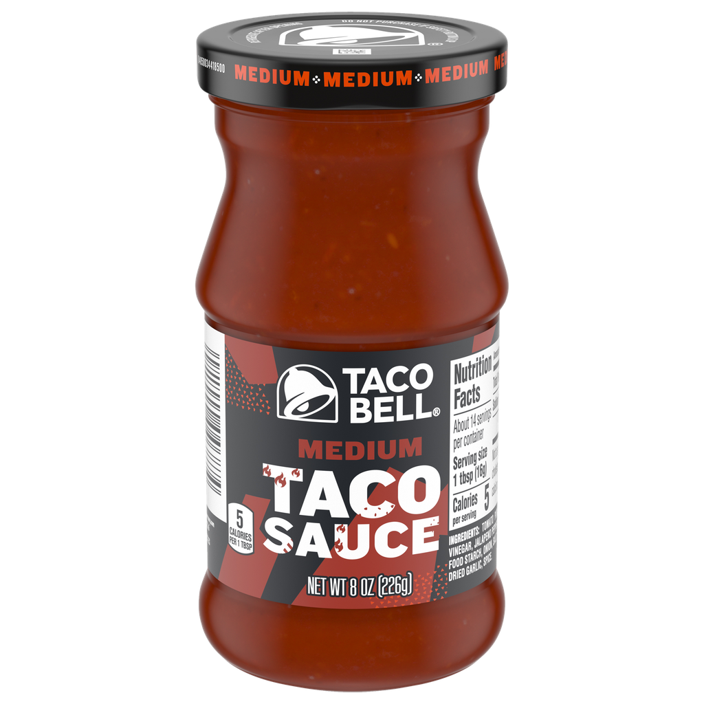 TACO BELL MEDIUM SAUCE 8oz