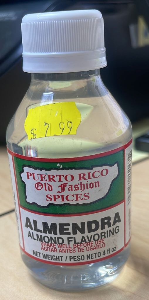 PUERTO RICO ALMENDRA FLAVOR 4oz