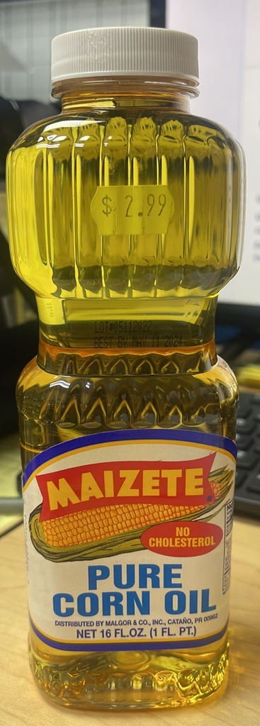 ​ACEITE MAIZETE PURE CORN 16oz